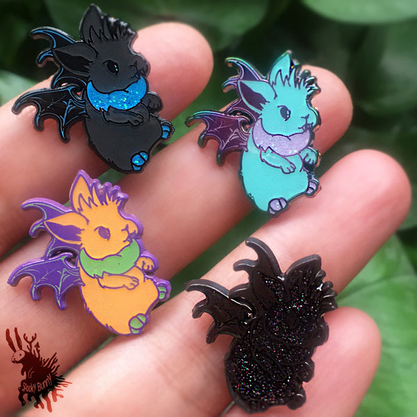 Bat Bunny 1" Soft Enamel Pin: Full Set