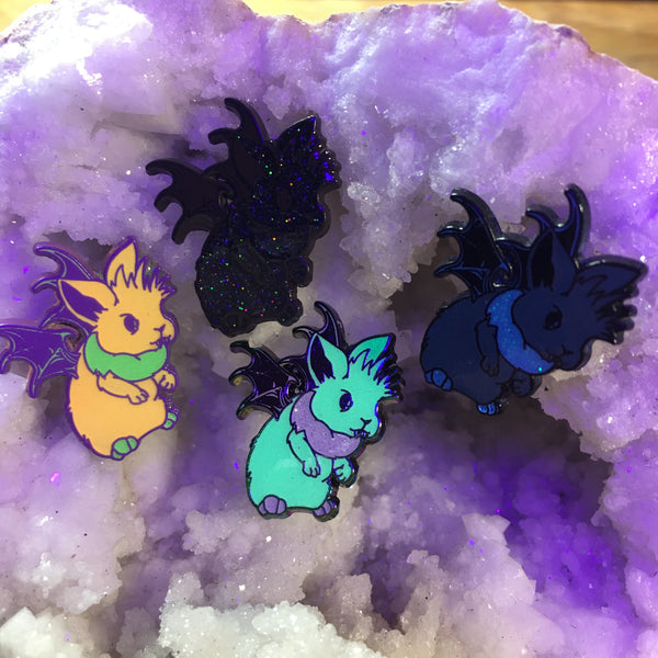 Bat Bunny 1" Soft Enamel Pin: Blind Bag