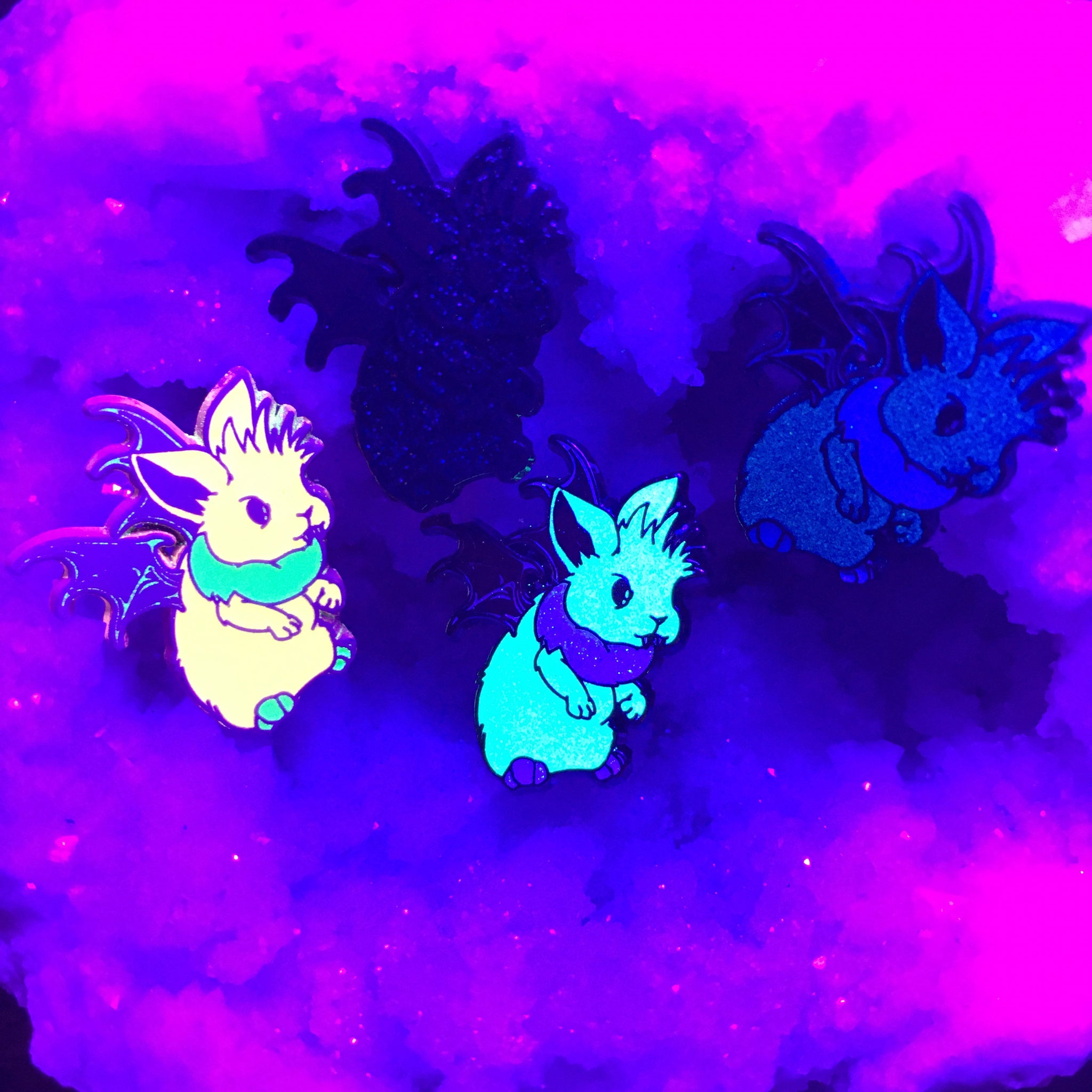 Bat Bunny 1" Soft Enamel Pin: Blind Bag