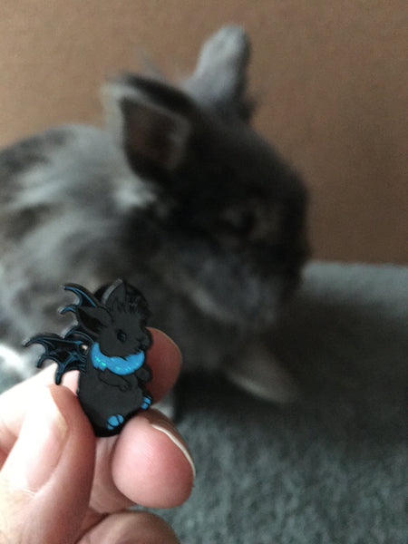 Bat Bunny 1" Soft Enamel Pin: Blind Bag